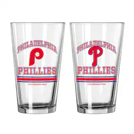 Logo Brands - 16oz. Pint Glass Two Pack - Multicolor