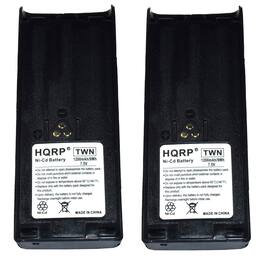 HQRP - Two Ni-Cd Radio Batteries 7.5 V 1200 mAh for Motorola GP900 GP1200 HT1000 MT2000