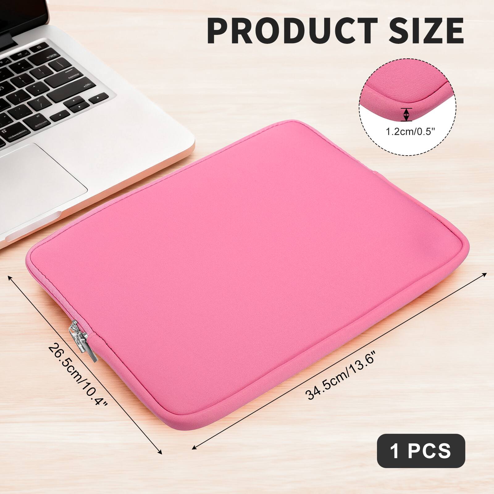 PRODUCT SIZE

1.2cm/0.5"  
26.5cm/10.4"  
34.5cm/13.6"  

1 PCS