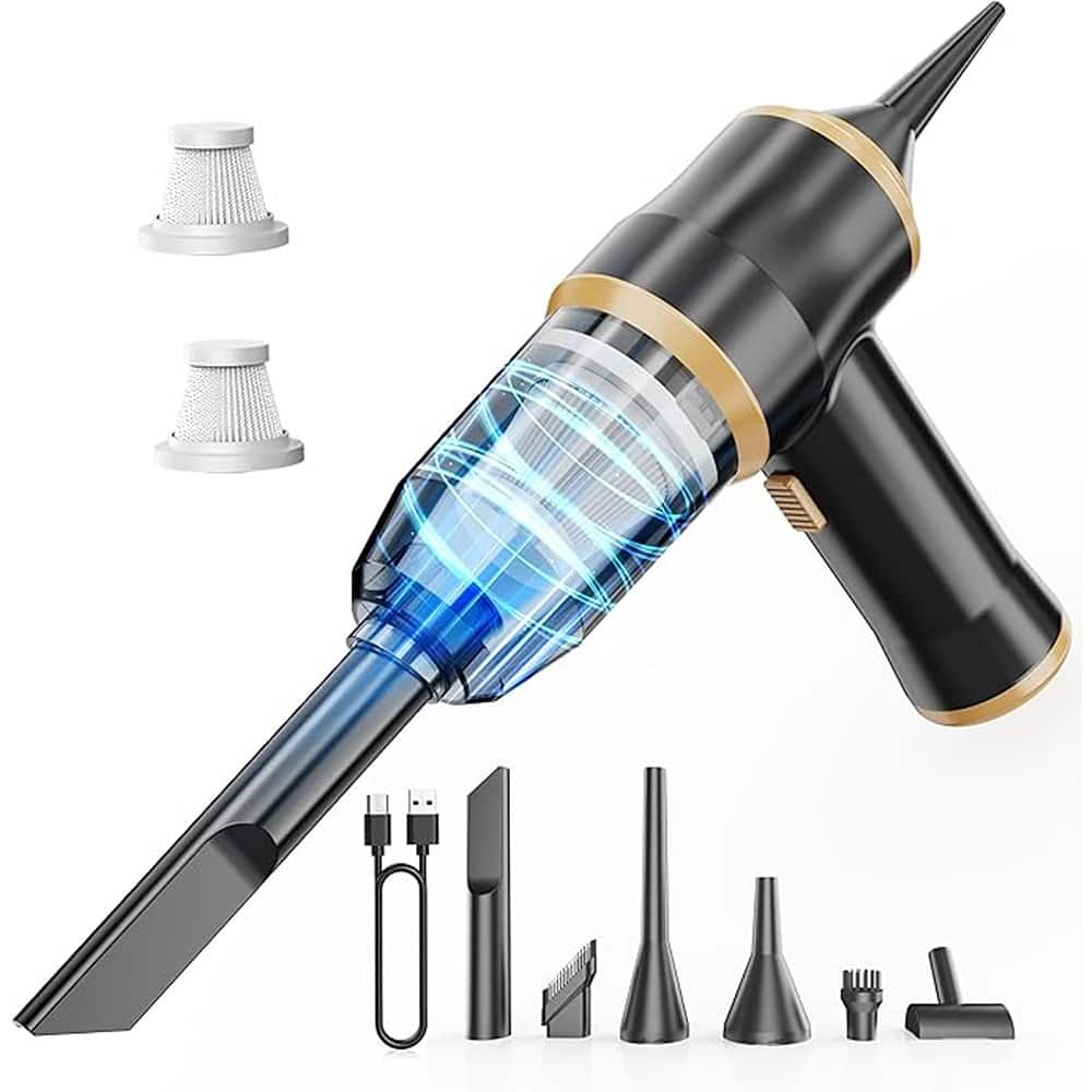 ACJPR - Mini Car Vacuum 15000Pa Portable Cordless Handheld Vacuum Cleaner