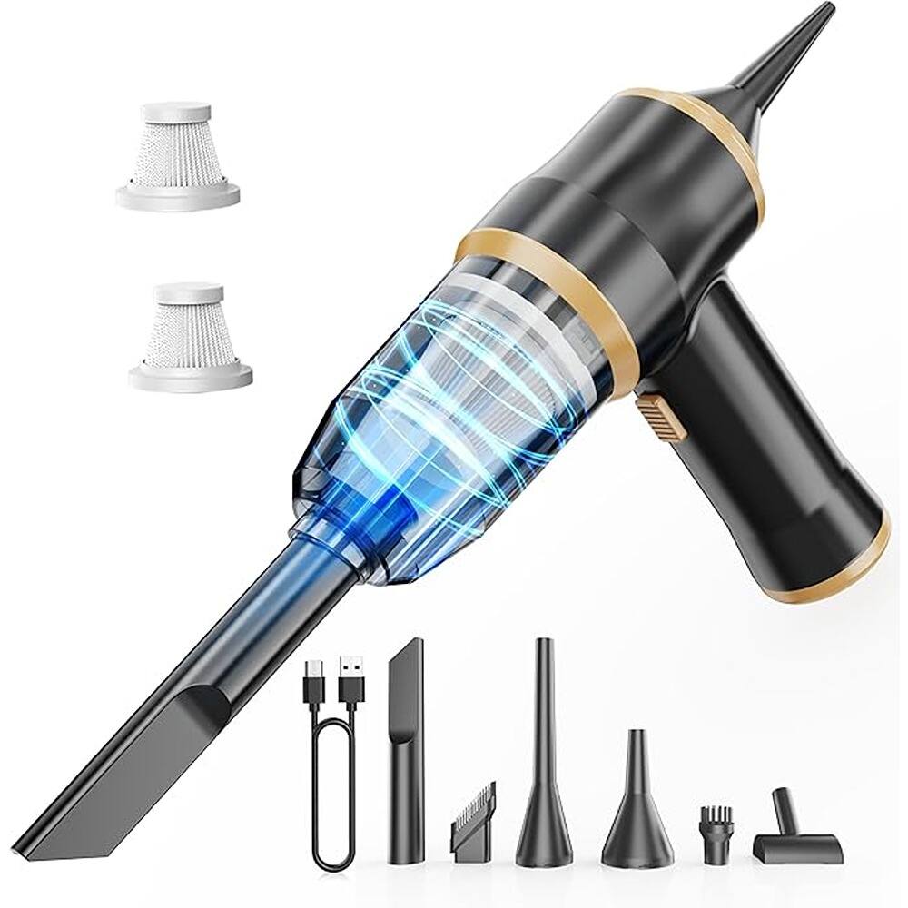 Front. ACJPR - Mini Car Vacuum 15000Pa Portable Cordless Handheld Vacuum Cleaner.