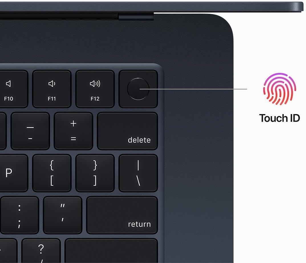 4) F10 F11 F12 + Touch ID - = delete P { [ } ] I / : " ; I return I ? I