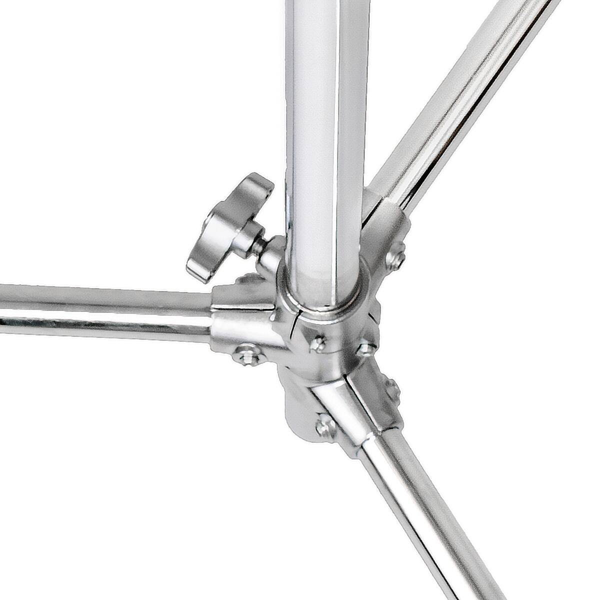 Alt View 9. Flashpoint - Flashpoint 10' C (Century) Light Stand on Turtle Base Kit w/40" Grip Arm & 2 Gobo Heads and Baby Pin - Chrome (Kit Of 3).
