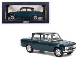 1964 Alfa Romeo Giulia ti Petrol 1/18 Diecast Model Car by Norev - Blue