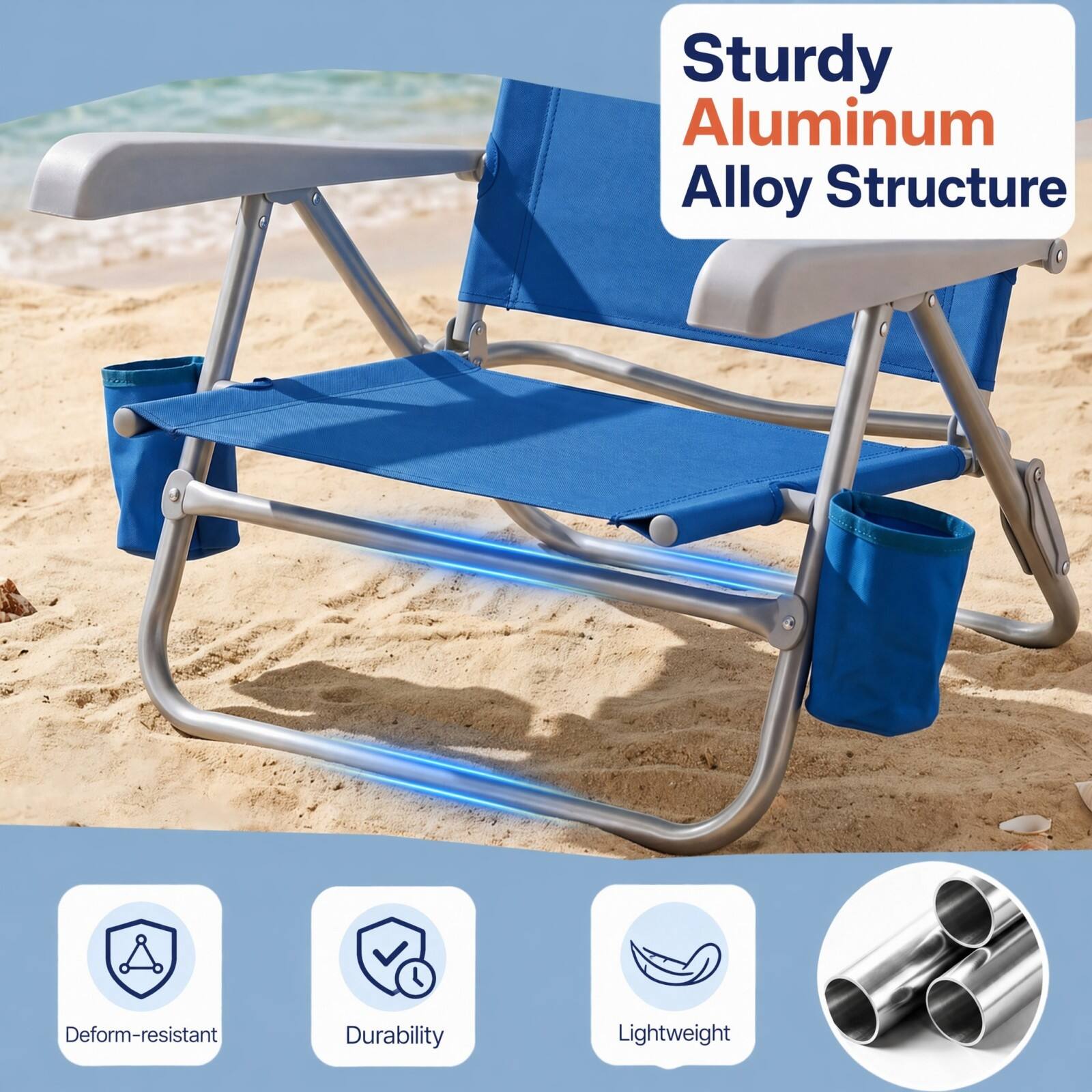 Sturdy Aluminum Alloy Structure  
Deform-resistant  
Durability  
Lightweight