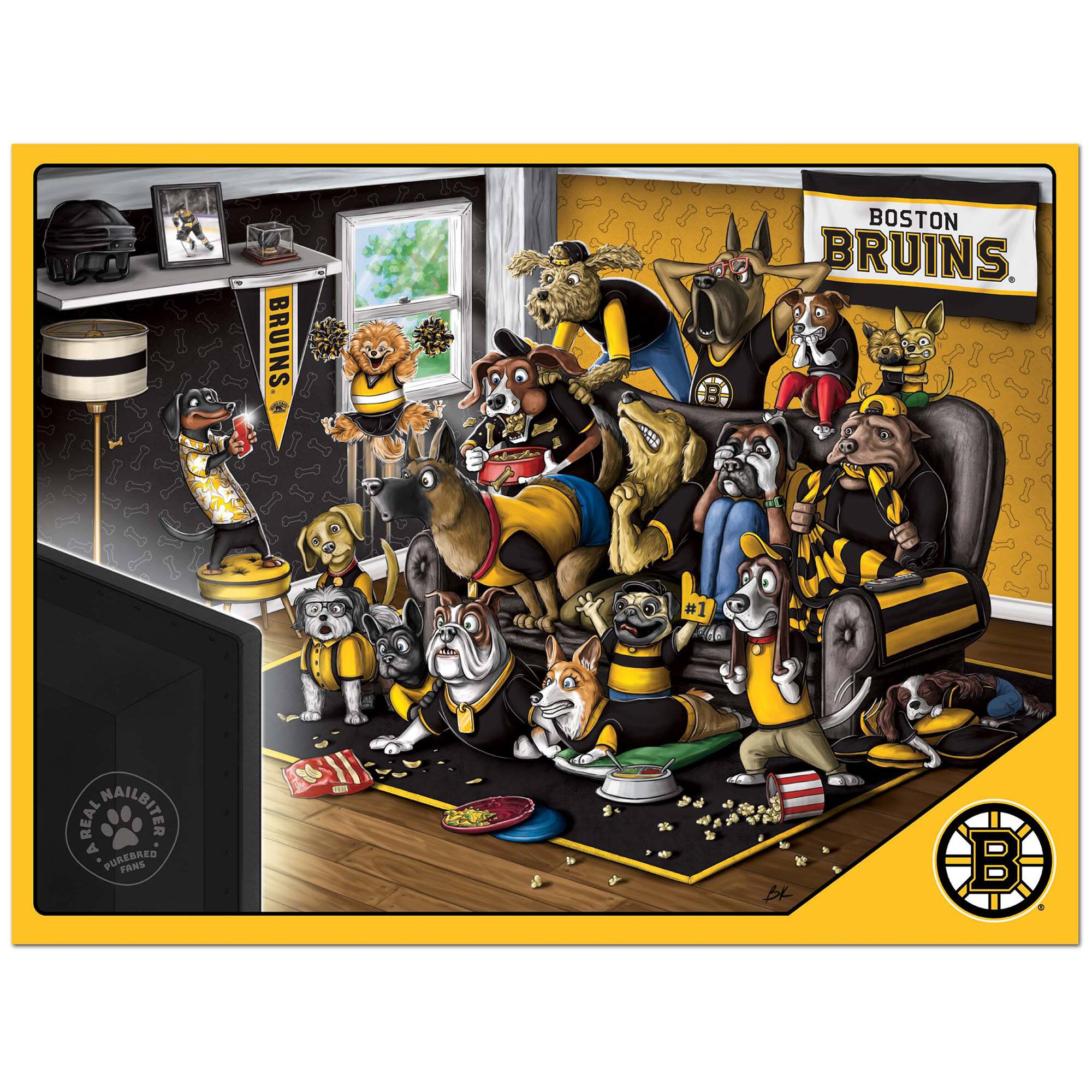 BRUINS BOSTON BRUINS #1 200 REAL NAILBITER A PUREBRED FANS 80 SAS