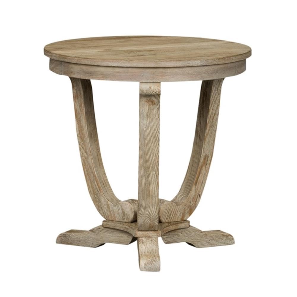 Alt View 2. Liberty Furniture Industries - Greystone Mill End Table in Stone White Wash w/ Wirebrush Distressing - Gray.