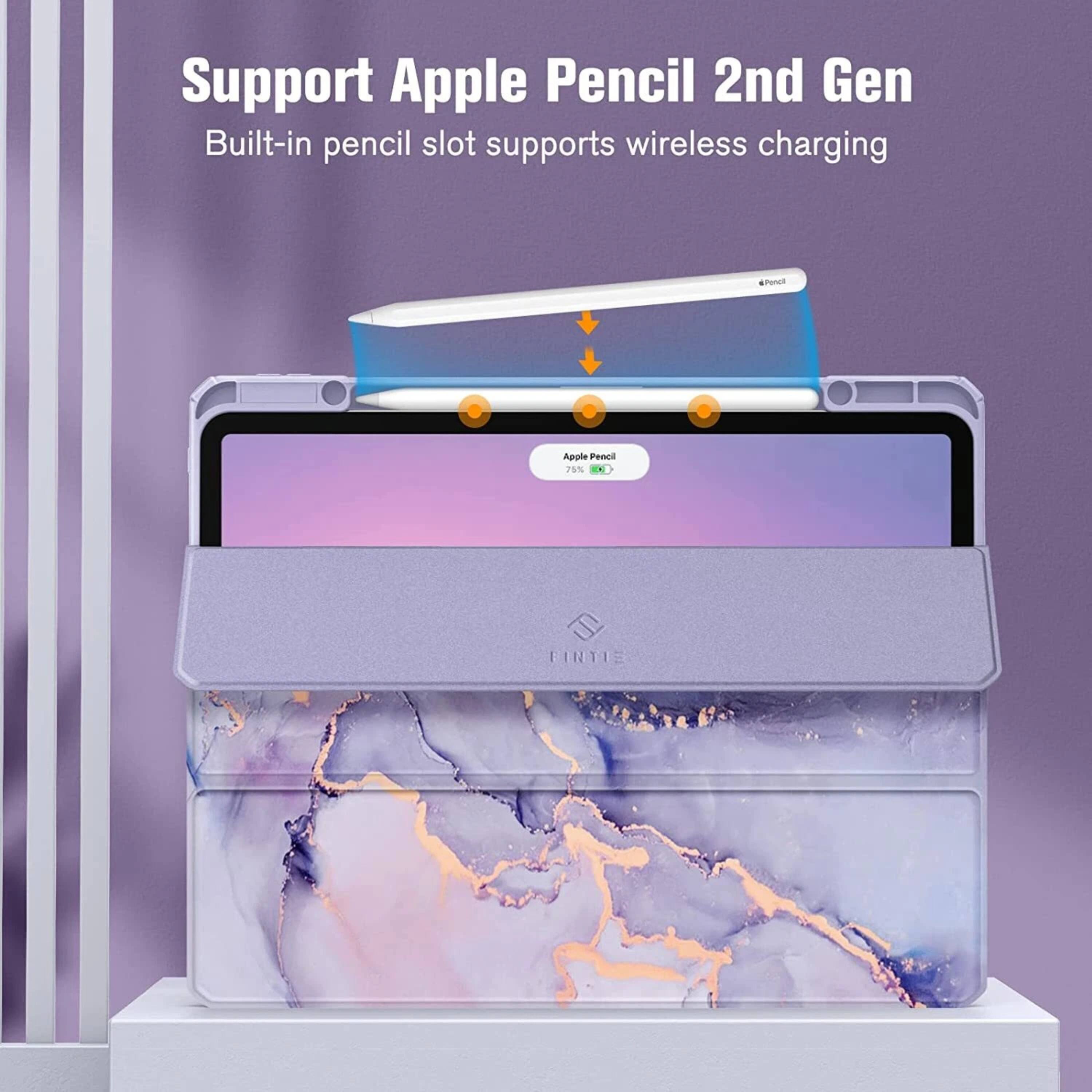 Support Apple Pencil 2nd Gen  
Built-in pencil slot supports wireless charging
