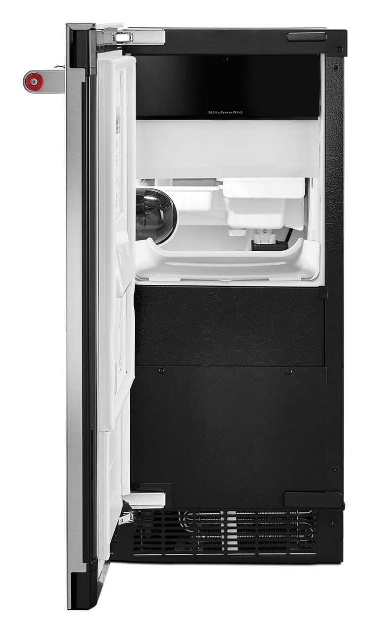 Alt View 13. KitchenAid - 15" 22.8-Lb. Built-In Icemaker - Printshield Stainless.