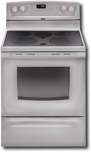 Front Standard. Whirlpool - 30" Self-Cleaning Freestanding Electric Range - Stainless-Steel (Special Order).