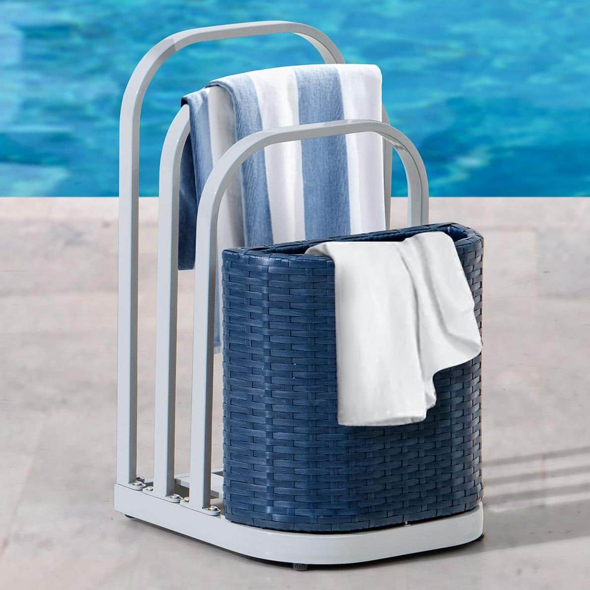 SUNJOY - Pickford Towel Rack and Hamper (Navy) price history on PriceWatchPro