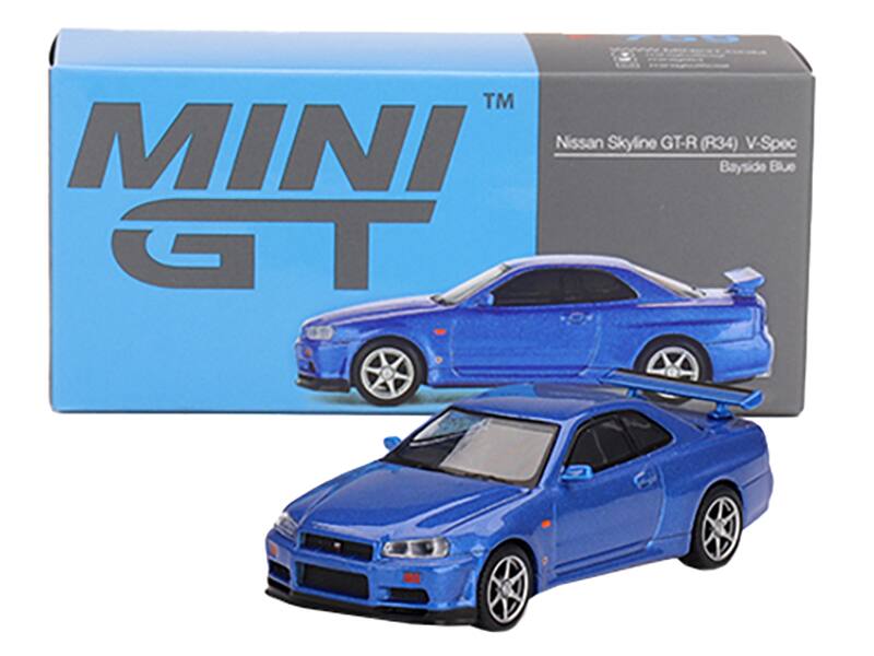 MINI GT  
Nissan Skyline GT-R (R34) V-Spec  
Bayside Blue