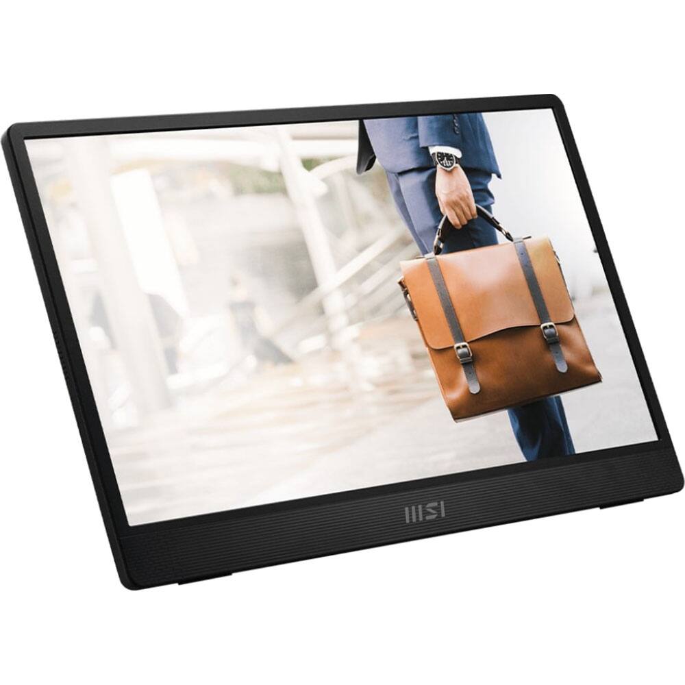 Alt View 2. MSI - 16" Full HD LED Monitor ProMP161E2U - Black, Silver.