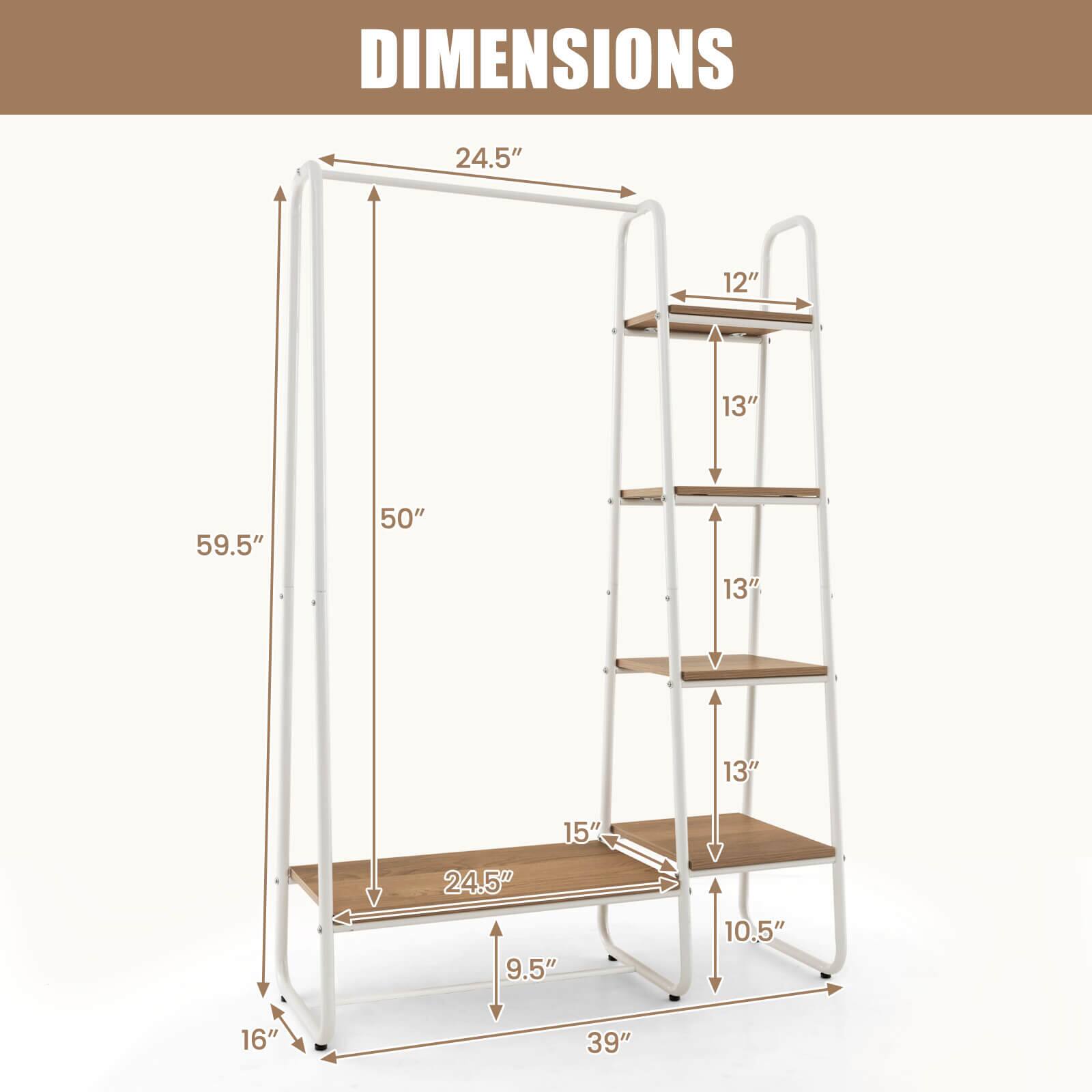 DIMENSIONS  
24.5" 12" 13" 59.5" 50" 13" 13" 15" 24.5" 9.5" 10.5" 16" 39"