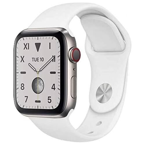 Refurbished Excellent - Apple Watch Series 5 Titanium 40mm A2094 (GPS + Cellular) Titanium - Titanium - (2019)