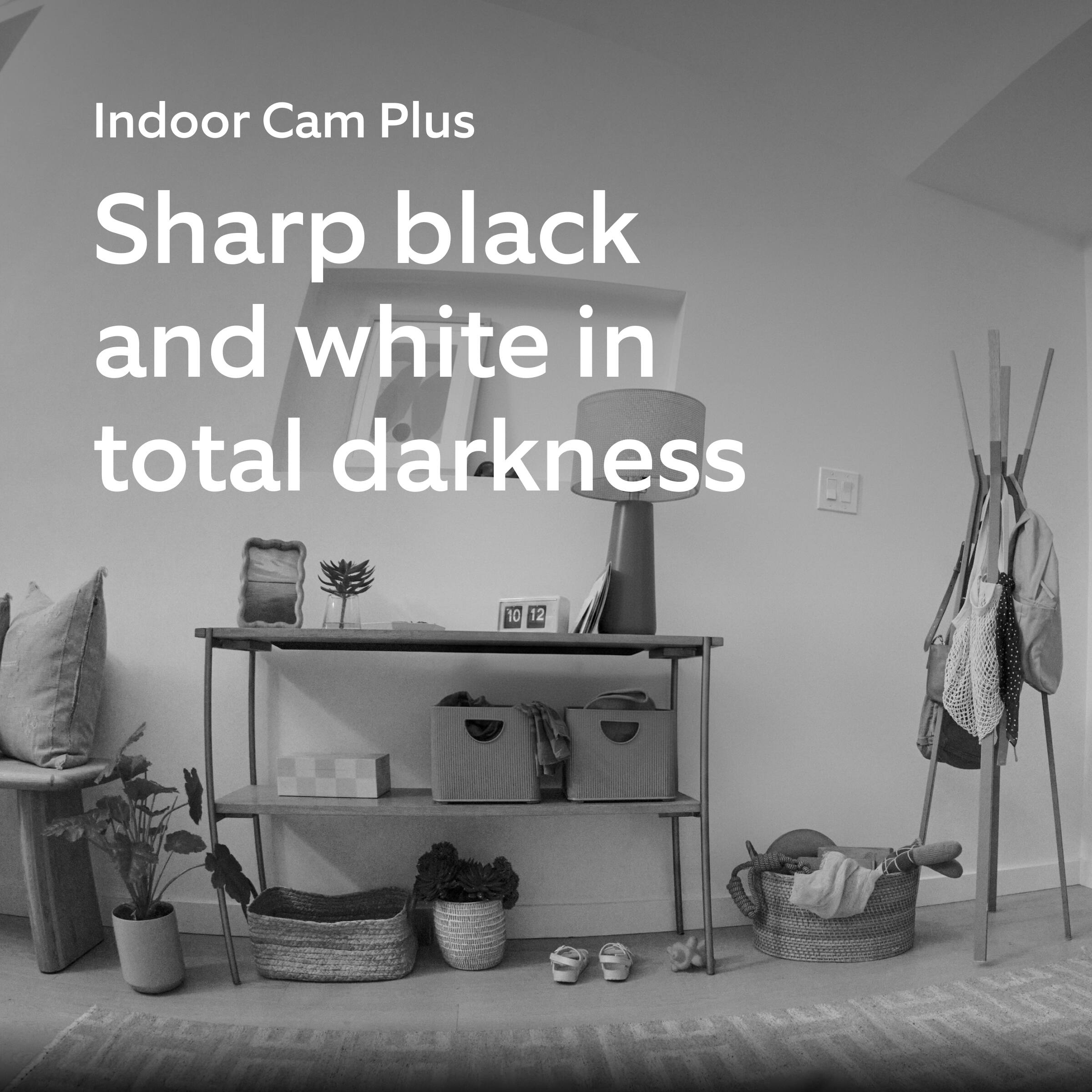 Indoor Cam Plus  
Sharp black and white in total darkness