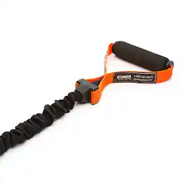 Power Systems - 48" Covered Resistance Tube with Handles - Extra Light (4-15 lbs) Covered Power Tube - Orange