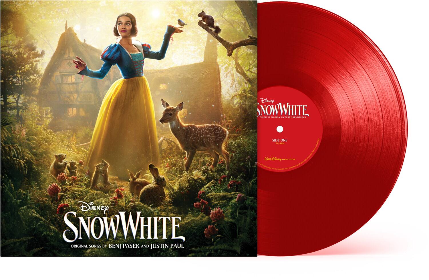 Disney Snow White  
Original Motion Picture Soundtrack  

Disney Snow White  
Original Songs by Benj Pasek and Justin Paul  

Disney Snow White  
Original Motion Picture Soundtrack  
Side One  

Disney Snow White  
Original Songs by Benj Pasek and Justin Paul