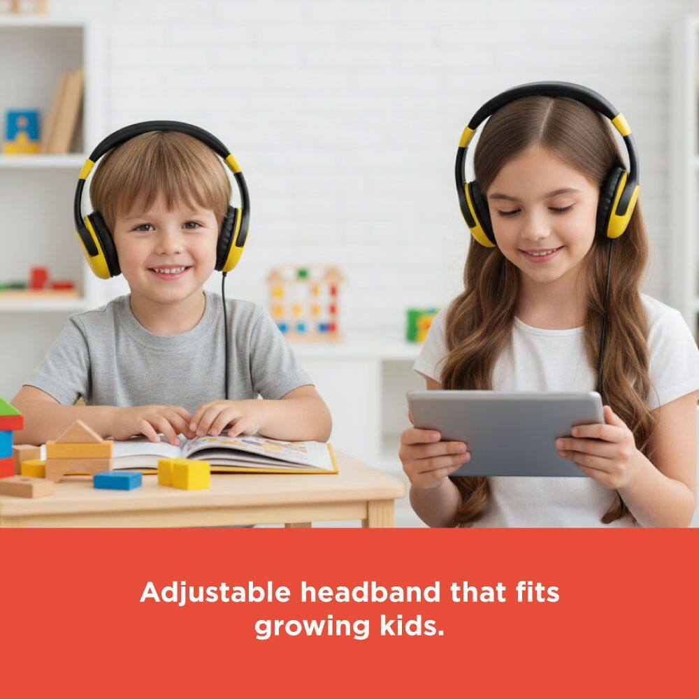 Adjustable headband that fits growing kids.