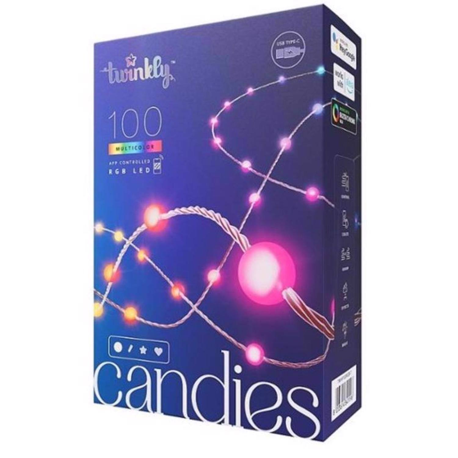 twinkly 100 MULTICO APP CONTROLLED RGB LED TYPE-C wt candies