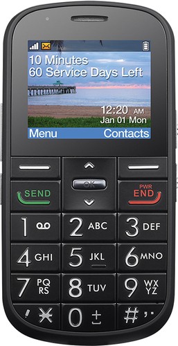  TRACFONE - Alcatel 382G No-Contract Cell Phone - Black