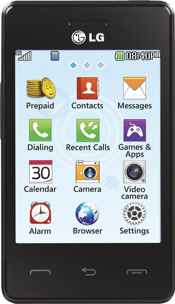 Best Buy: TRACFONE LG 840G No-Contract Cell Phone Black LG 840G
