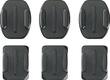 GoPro - Flat and Curved Adhesive Mounts (6-Count) - Black/White - Angle