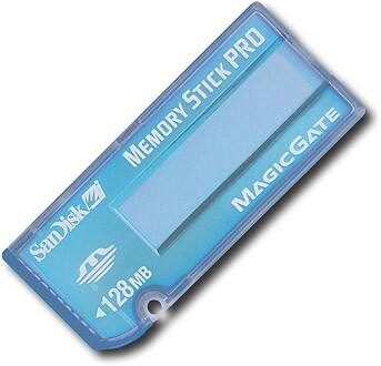 Front Standard. SanDisk - 128MB Memory Stick PRO.