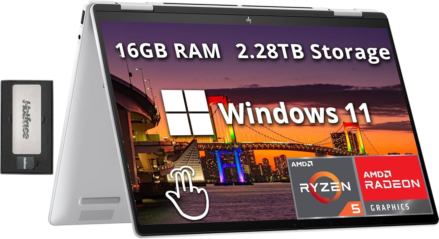 16GB RAM 2.28TB Storage Windows 11 AMD RYZEN 5 AMD RADEON 5 GRAPHICS