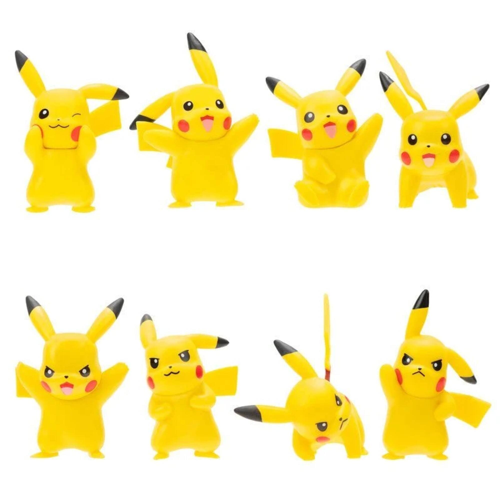 Alt View 1. Pokémon - Pokémon Battle Figure Pikachu 3 Inch Mini Figure 8 Pack - Yellow.