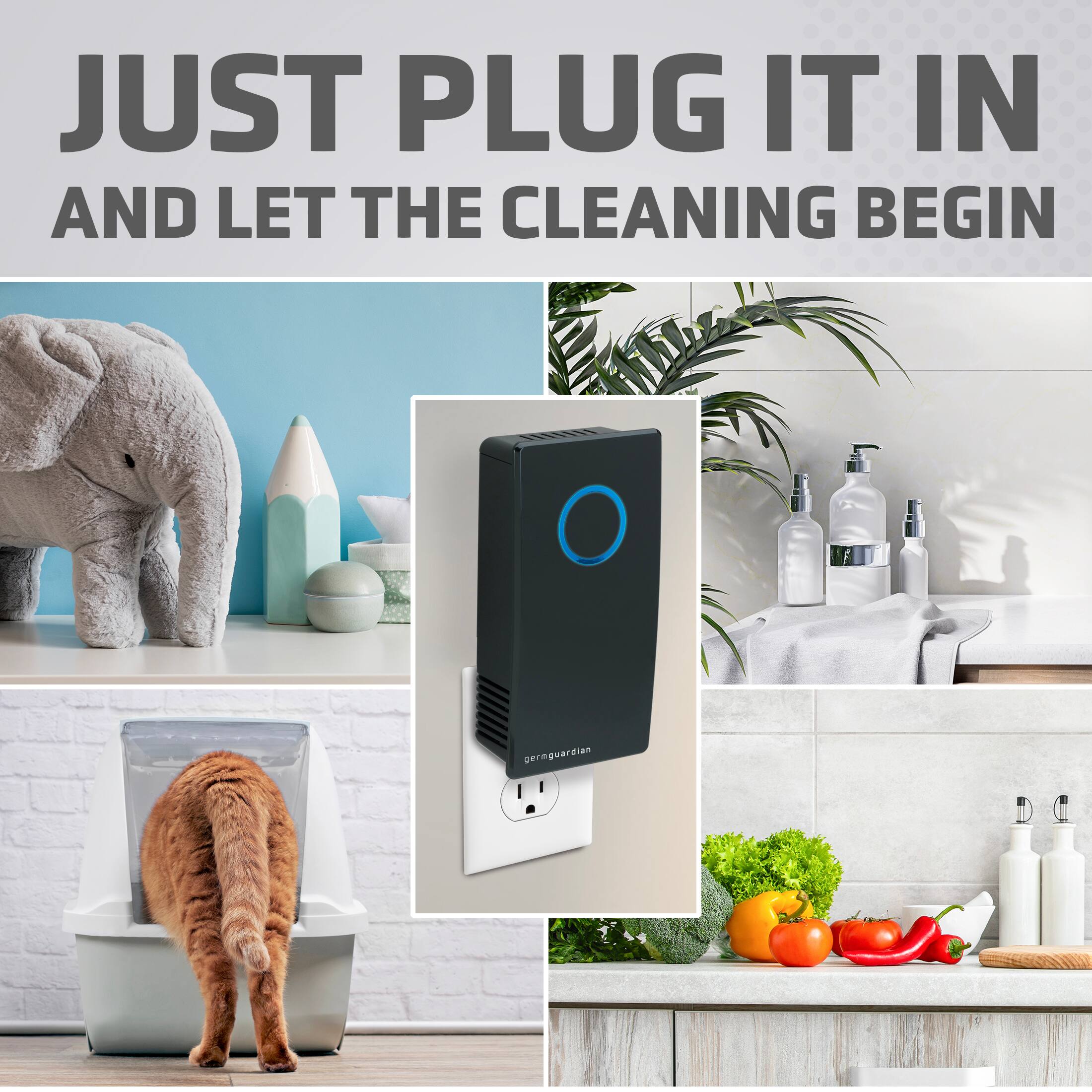 JUST PLUG IT IN AND LET THE CLEANING BEGIN.