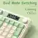 Dual Mode Switching
Gaming Office
Windows MAC Android iOS
BT1 BT2 BT3 2.4G
Del Num
7 8 9
4 5 6
1 2 3
R U I O P
Y G H J K L
T R E W Q
A S D F G
Z X C V B