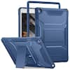 Front. DTTO - iPad 10.2 inch Case for 7th/8th/9th Gen (2019-2021) with Screen Protector, Shockproof Cover and Kickstand - Navy Blue.