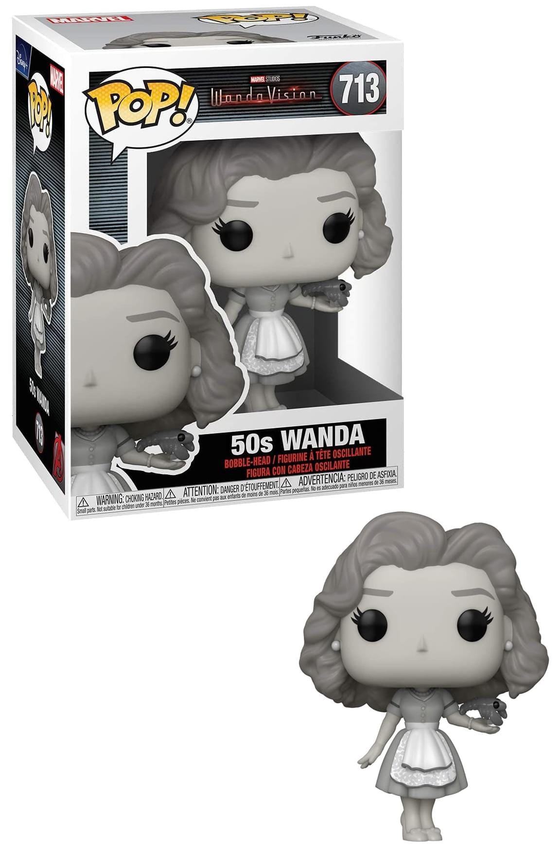 Marvel WandaVision Funko POP Vinyl Figure | 50s Wanda - Gray price history on PriceWatchPro
