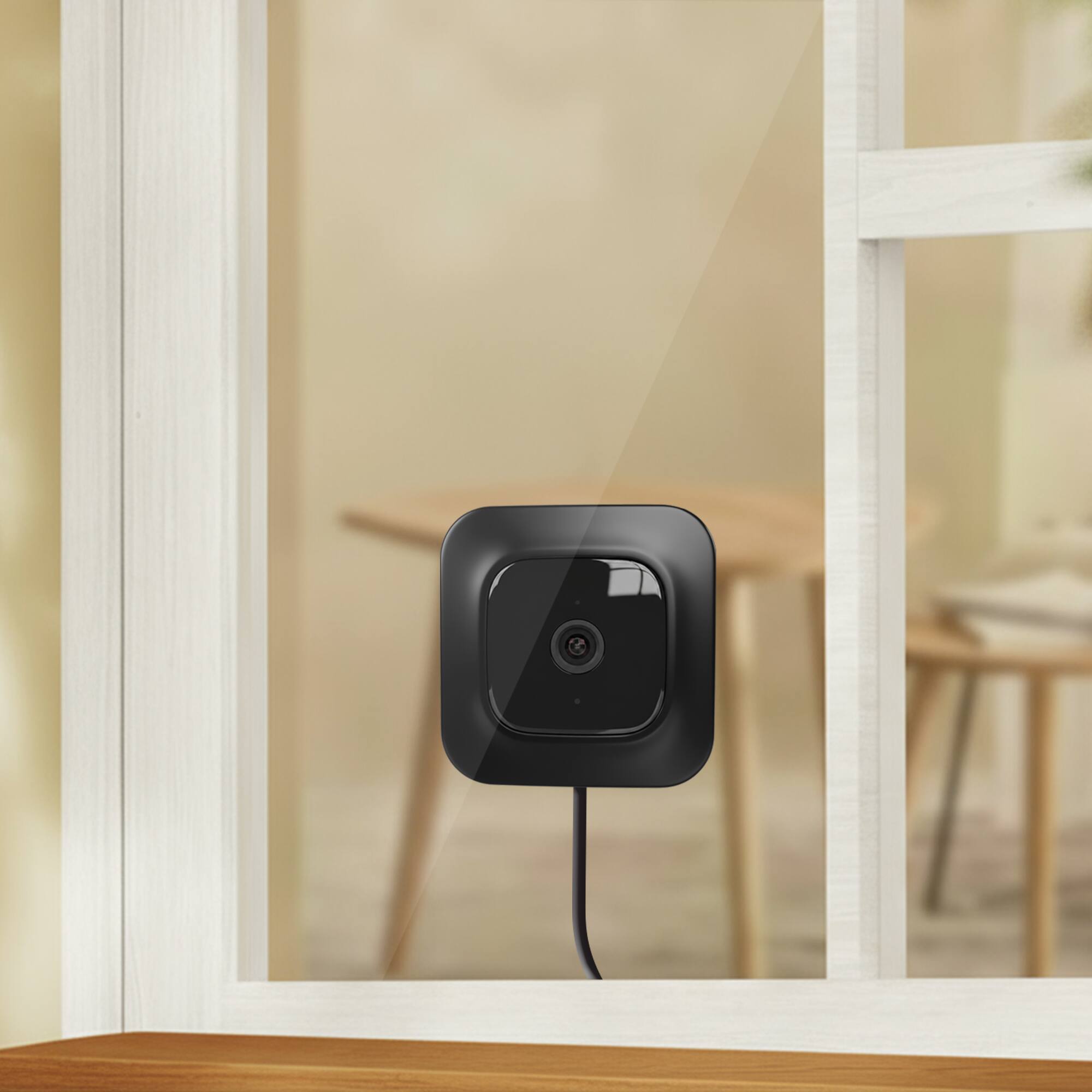 Back. Energizer - Energizer Smart 2K WiFi Indoor Window Camera – AI Detection & Color Night Vision - Black.