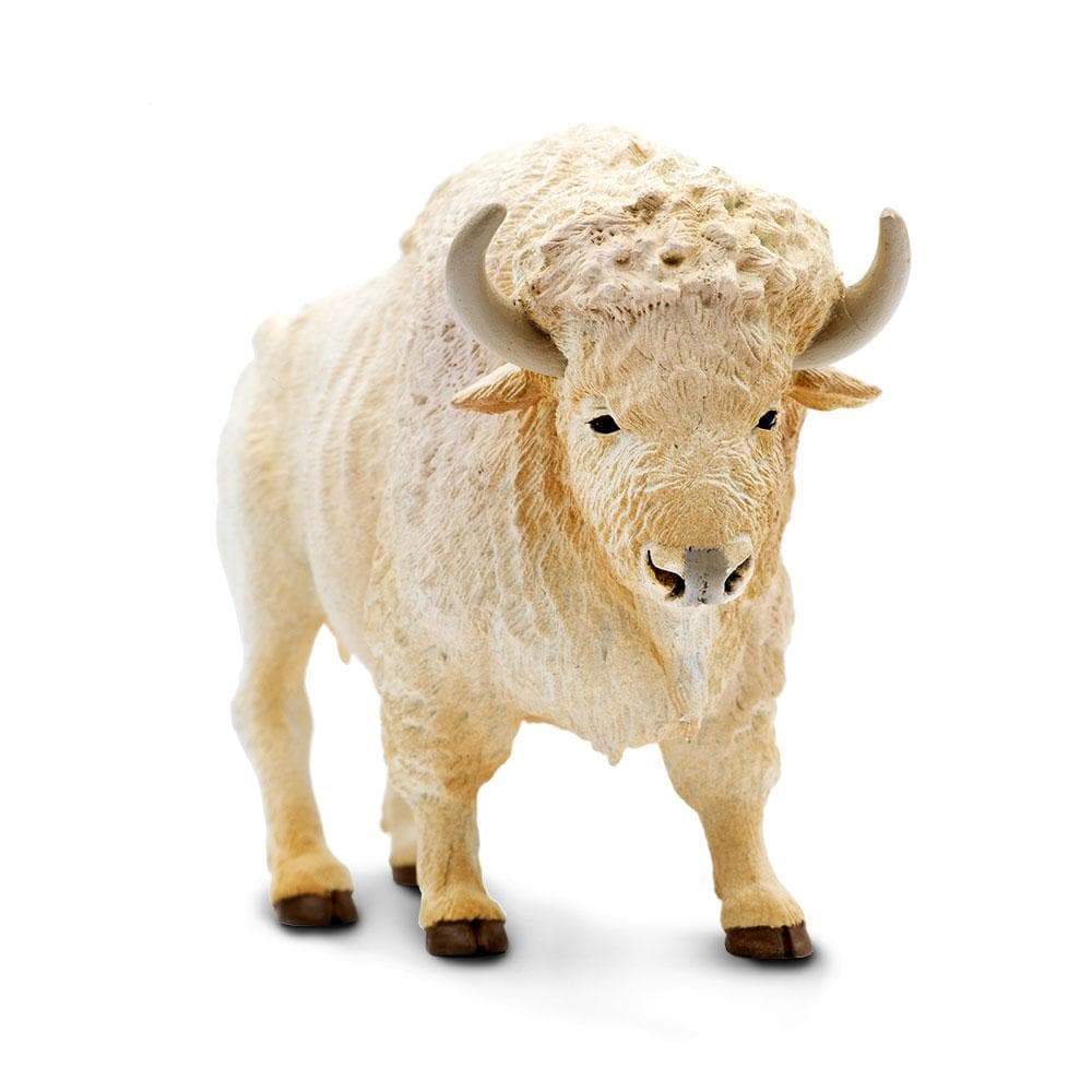 Back. Safari Ltd. - White Buffalo Toy Figurine.