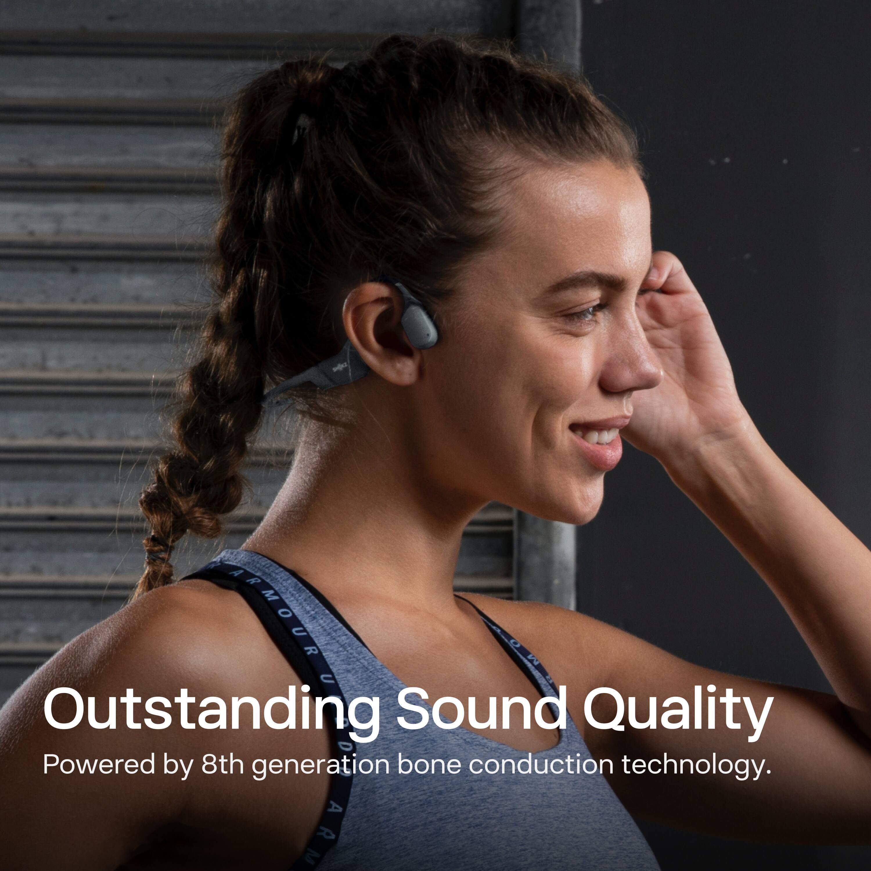 Outstanding Sound Quality  
Powered by 8th generation bone conduction technology.
