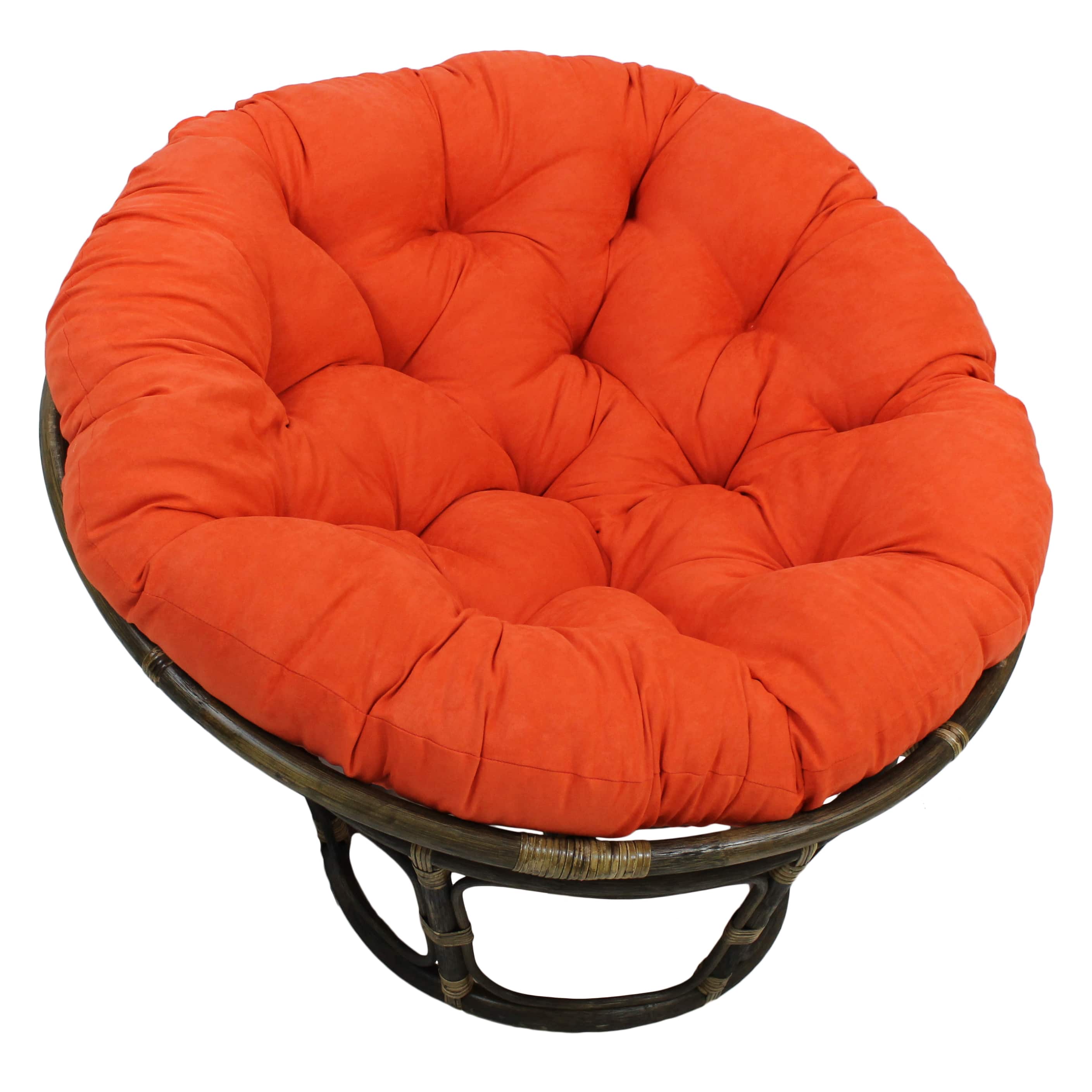 Blazing Needles - 44-inch Solid Micro Suede Papasan Cushion (Fits 42-inch Papasan Frame) - Tangerine Dream price history on PriceWatchPro