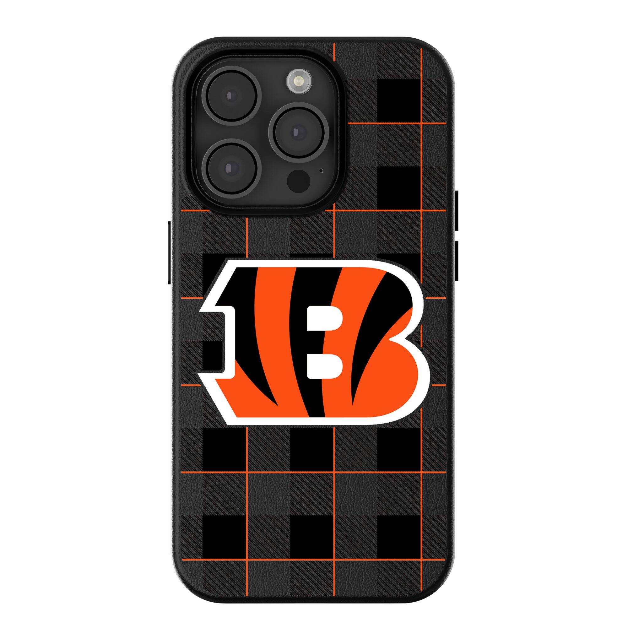 Keyscaper - NFL - Cincinnati Bengals Plaid Magnetic Bump iPhone Case - 16 - Black price history on PriceWatchPro