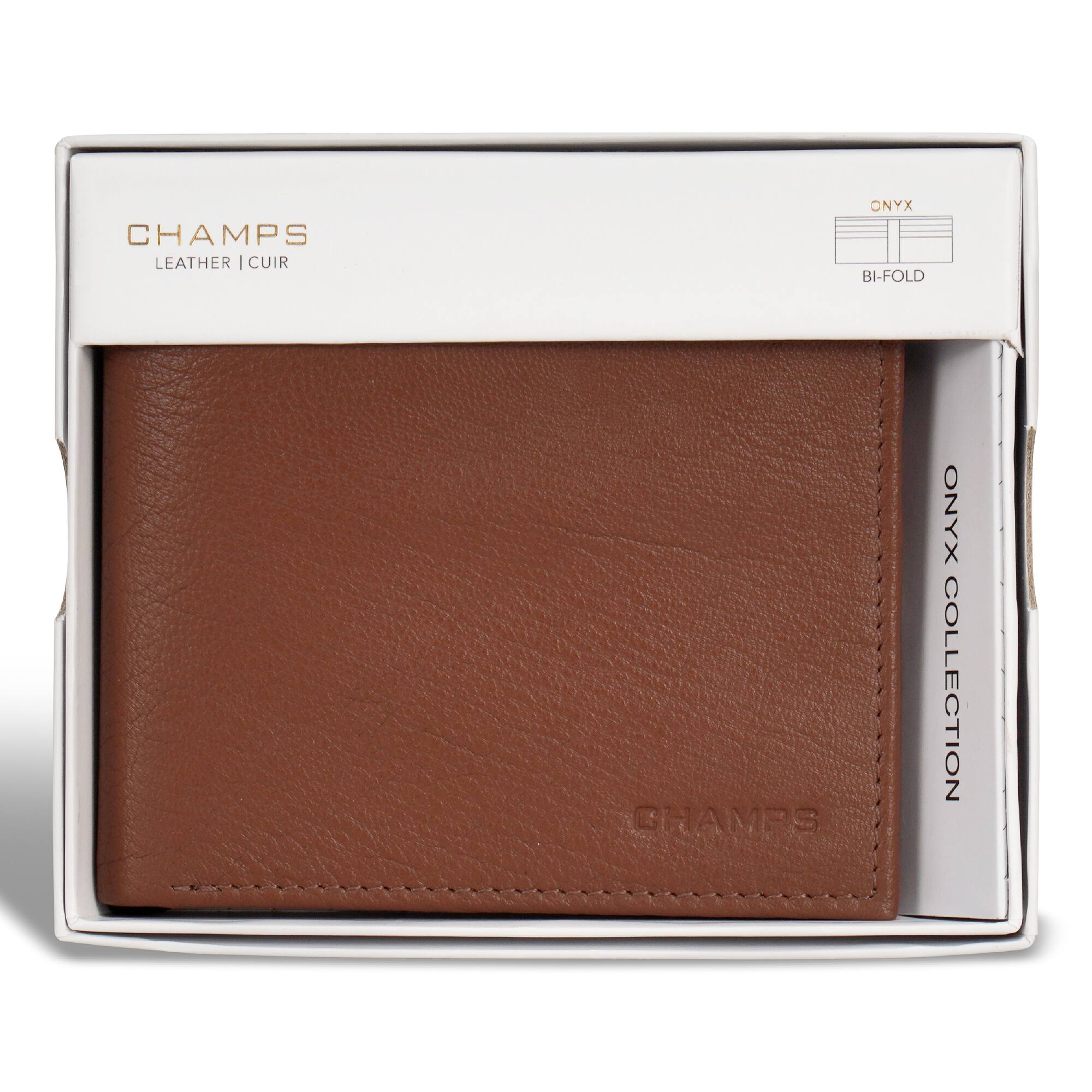 CHAMPS  
LEATHER | CUIR  

ONYX  
BI-FOLD  

ONYX COLLECTION  

CHAMPS