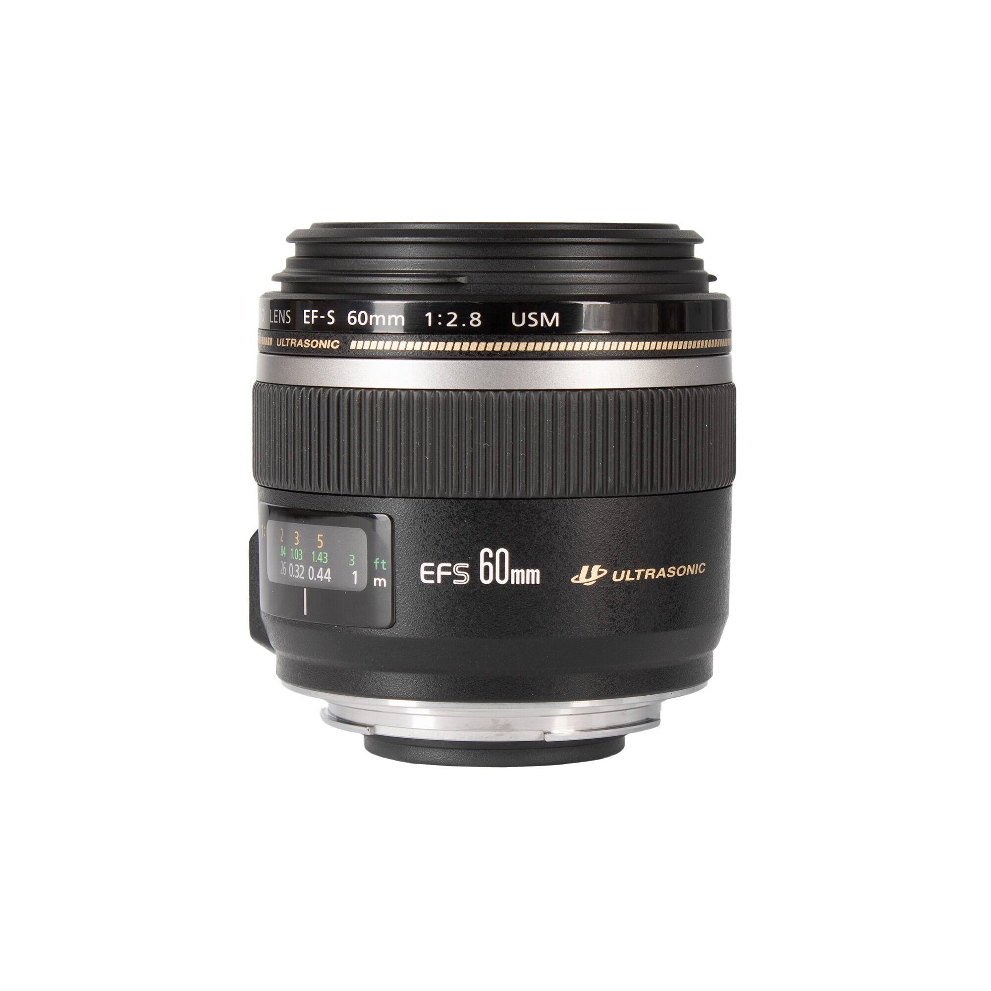LENS EF-S 60mm 1:2.8 USM ULTRASONIC  
- 3 5 A 103 1.43 6 0.32 0.44 3 1 ft m  
EFS 60mm  
ULTRASONIC