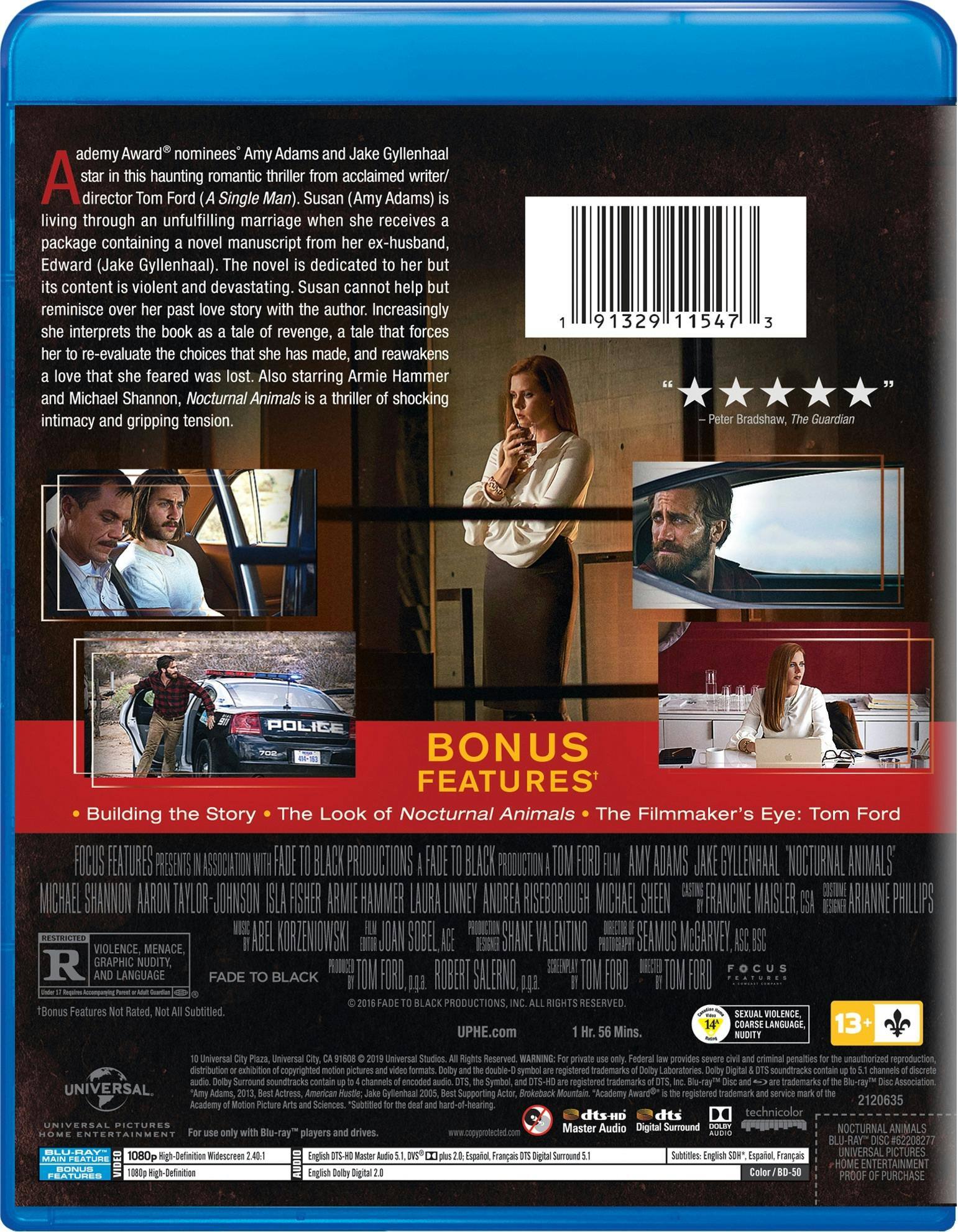 Angle. Nocturnal Animals (Blu-ray New Box Art) [Blu-ray].