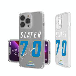 Keyscaper - NFL - Rashawn Slater Los Angeles Chargers iPhone Clear Case - 14 - Multicolor