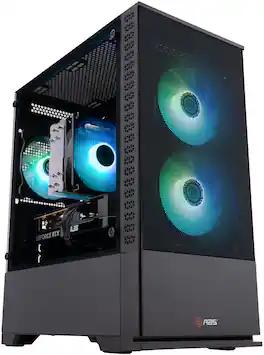 ADVANCED BATTLESTATIONS - ABS Cyclone Aqua Gaming PC - Windows 11 - Intel Core i7-14700F - GeForce RTX 5060 - 32GB DDR5 - 1TB - Powered by Asus - Black