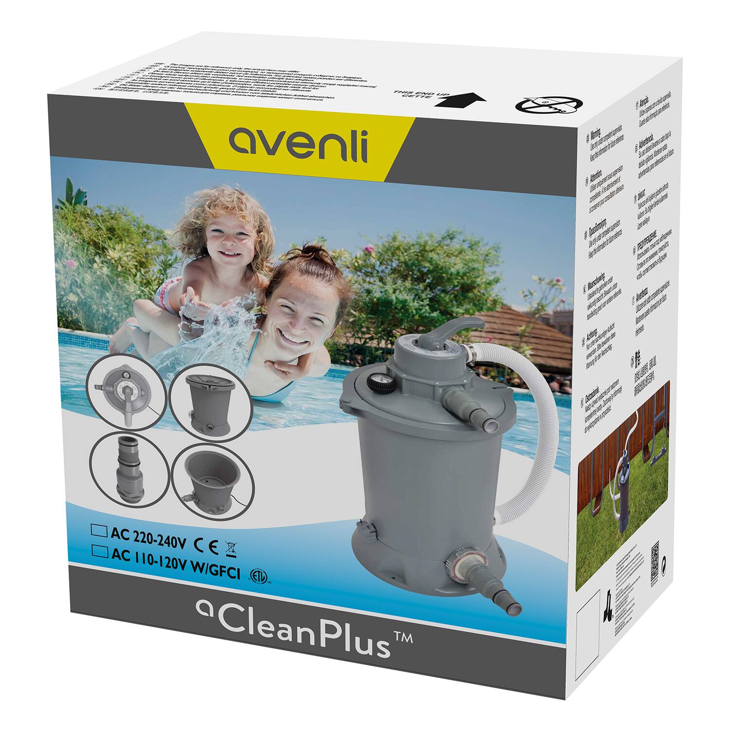 avenli  
CleanPlus™  

AC 220-240V  
AC 110-120V W/GFCI  

ETL