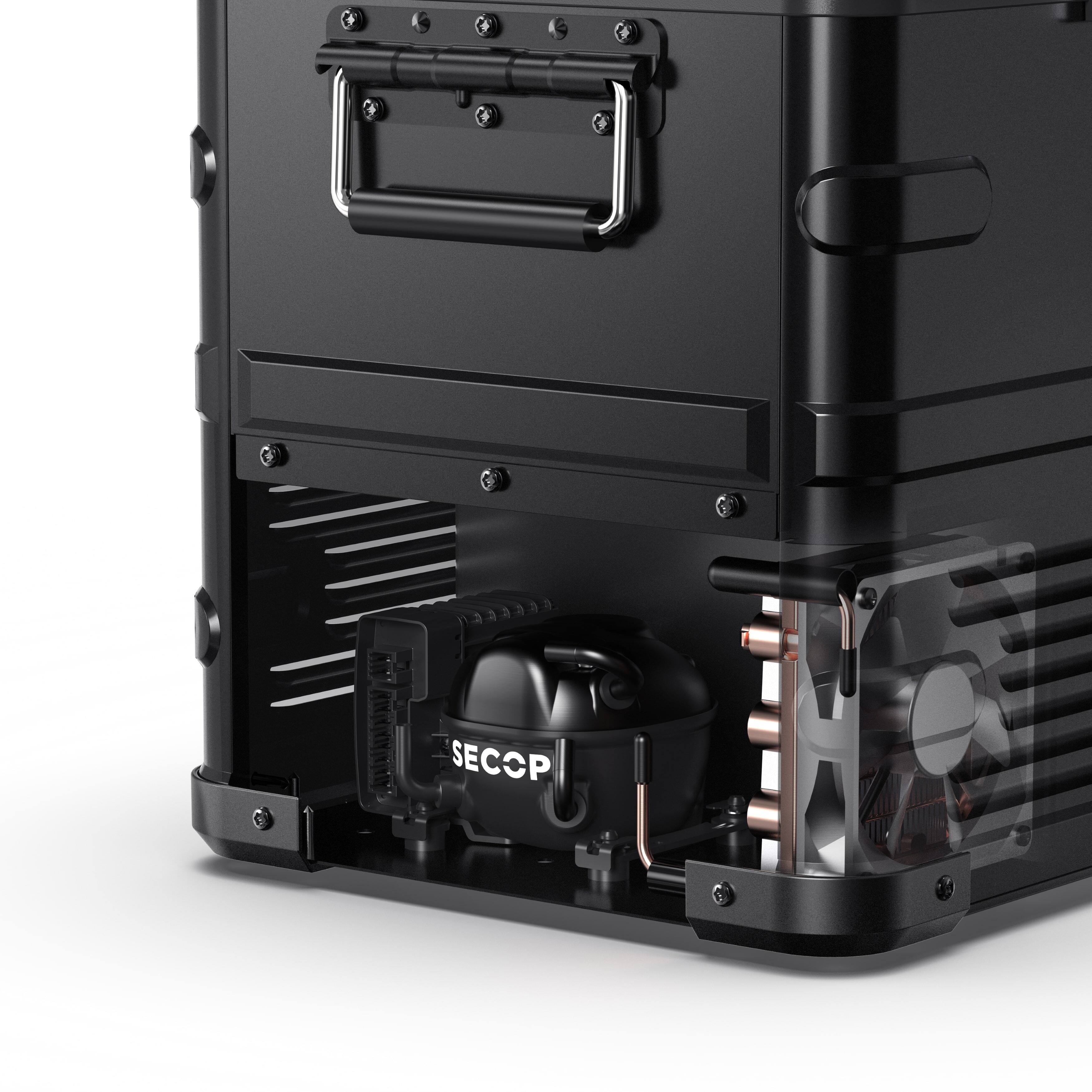 Alt View 6. ICECO - APL35 Aluminum Dual Zone 37QT Portable Cooler Black - Black.