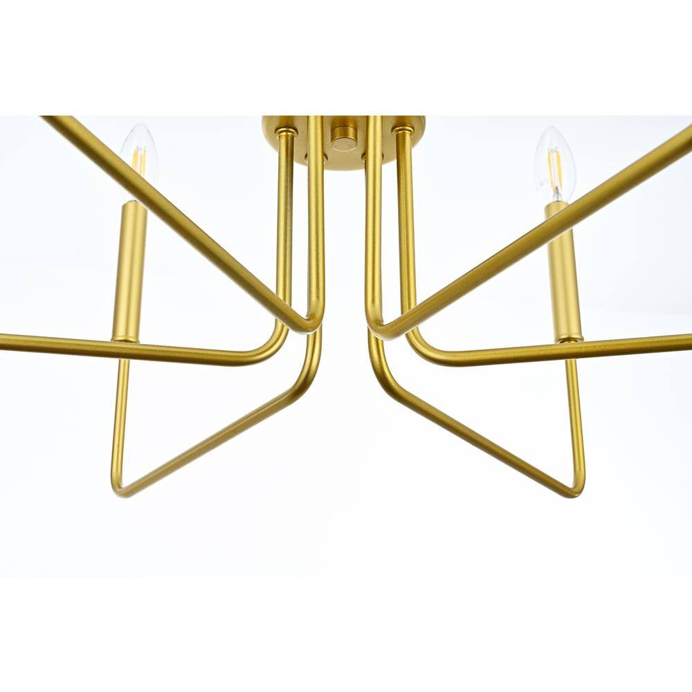Alt View 4. Living District - Willa 26 inch Pendant Light in Brass - Brass.