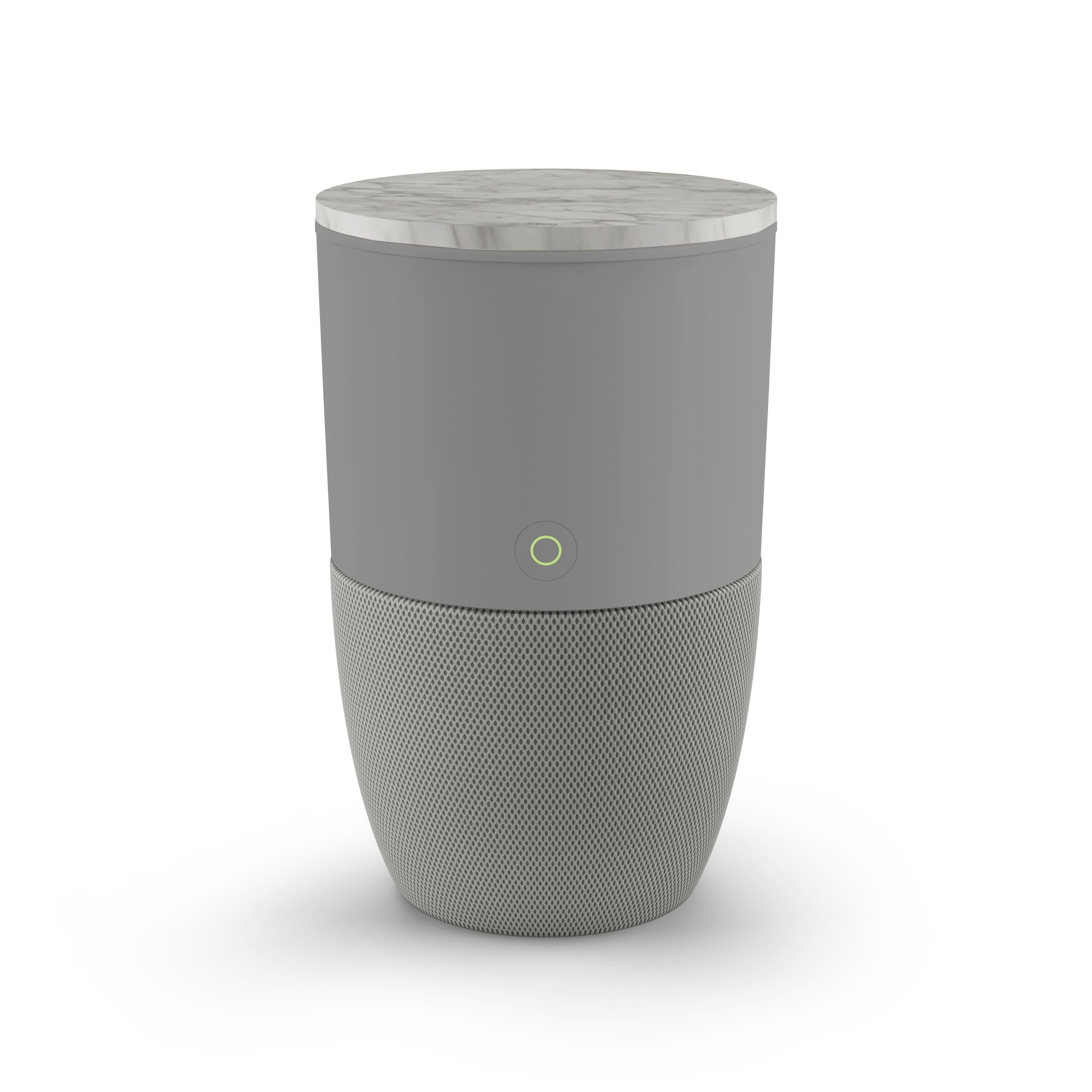 Dupray - Bloom™ Air Purifier - Grey Special Edition (with Prefilter) + Marble Accent Table - Gray