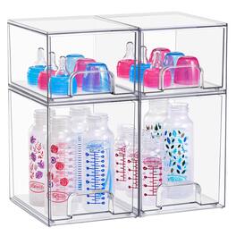 Sorbus - Stackable Clear Acrylic Organizer - 4 Drawer
