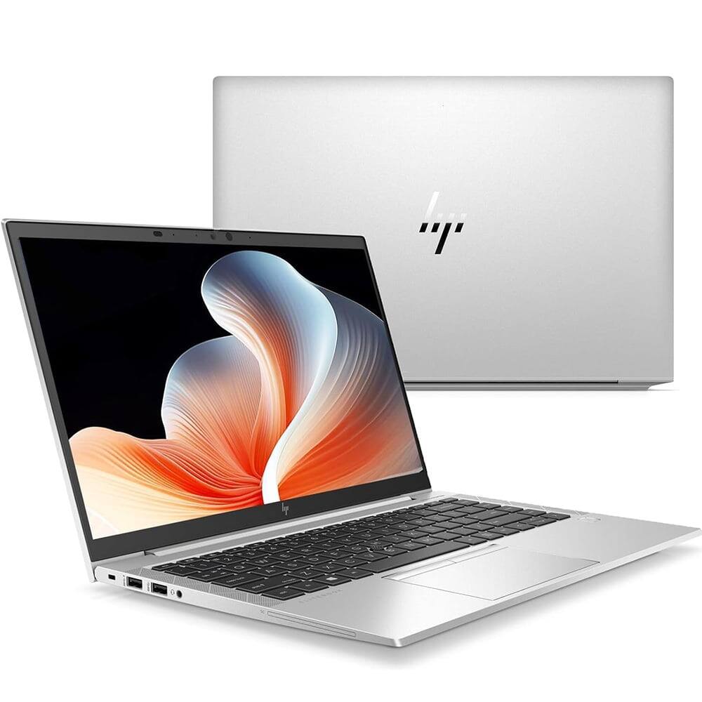 Angle. HP - HP EliteBook 845 G7 Laptop, 14" FHD , AMD Ryzen 5 4650U, 16GB, 256GB, W11P - Silver.